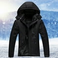 thumbnail image 2 of DHFJKG Windbreaker Jacket Women Fuzzy Lining Secure Pockets Zipper Coat With Detachable Hood Winter Outdoor Hiking Climbing Stylish Outerwear, 2 of 7