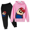 thumbnail image 1 of Traje de algodón con capucha de Super Mario bros para niño Y niña, ropa deportiva con capucha, conjuntos de Pokémon, 2, 5, 6, 7, 8, 9, 10, 11, 12 años, 1 of 1