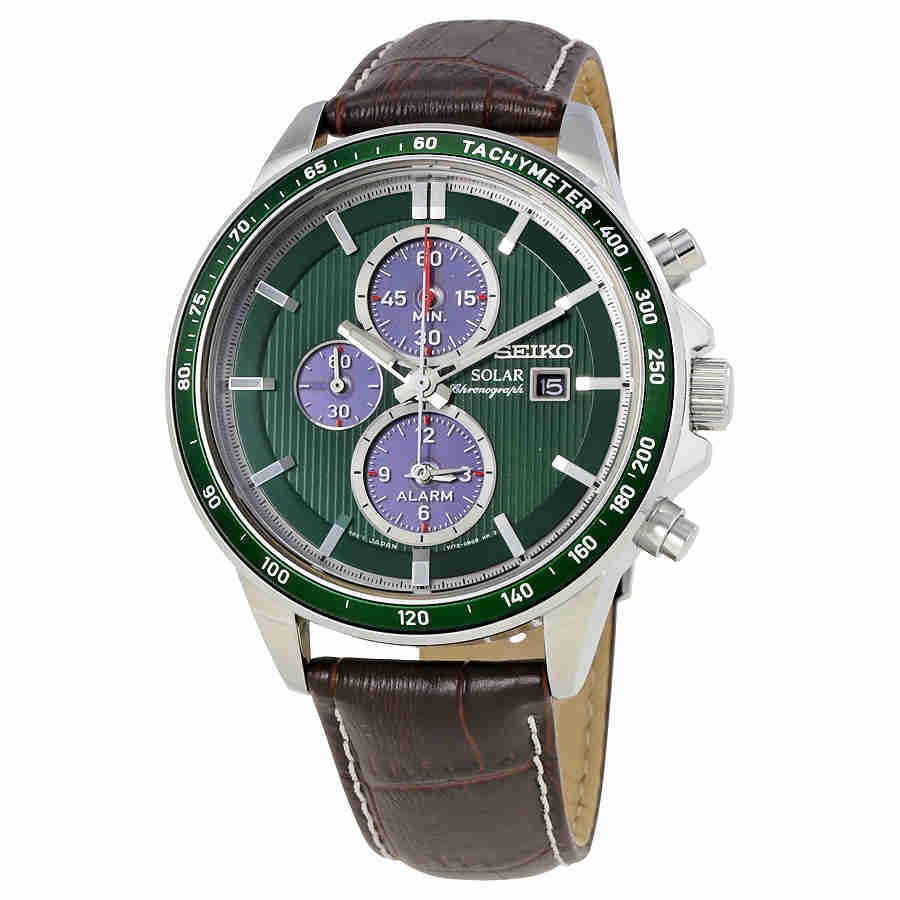 seiko chronograph green