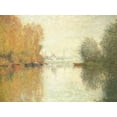 thumbnail image 2 of Autumn On The Seine Argenteuil - CANVAS OR FINE PRINT WALL ART, 2 of 2