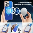 thumbnail image 7 of ELEHOLD Case for iPhone 16 Pro, Glossy Magnetic Phone Case, Shockproof Slim Cover,Blue, 7 of 7
