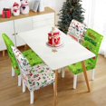 thumbnail image 5 of Christmas Chair Covers Set of 6 Funny Dining Protector Stretch Slipcovers Removable Washable Back Chair Covers Christma Home Decor Gifts, 5 of 7