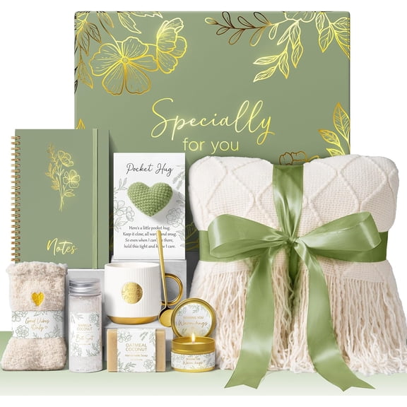 Self Care Gifts for Women Get Well Soon Gift Baskets, Unique Birthday Gifts for Women Spa Care Package, Sympathy Inspirational Thinking of You Gift Set for Mom Her Sister Best Friend Wife Girlfriend