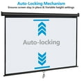 80 inch Projector Screen Pull Down AutoLocking Retractable Indoor
