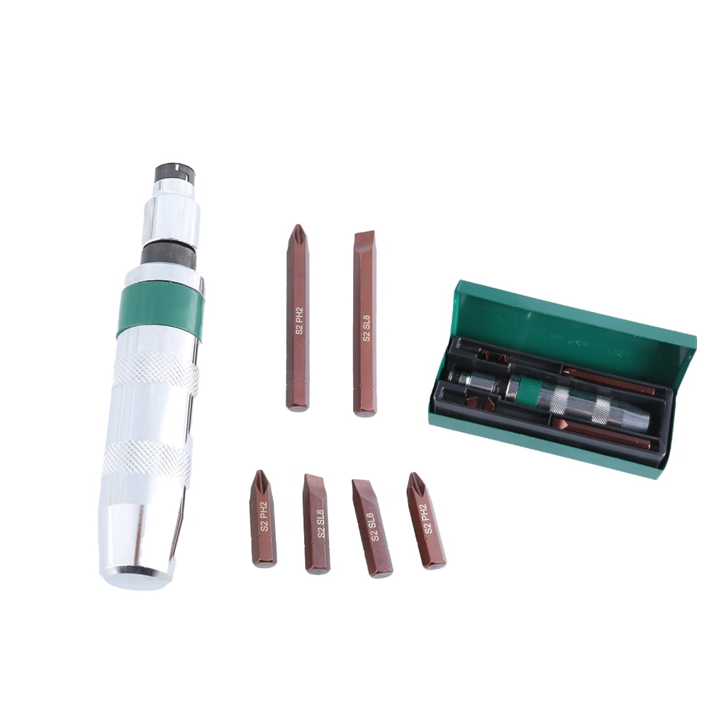 MOMOJIA Impacts Screwdriver Set Hand Manual Reversible Impacts Driver Set Extractor Bit