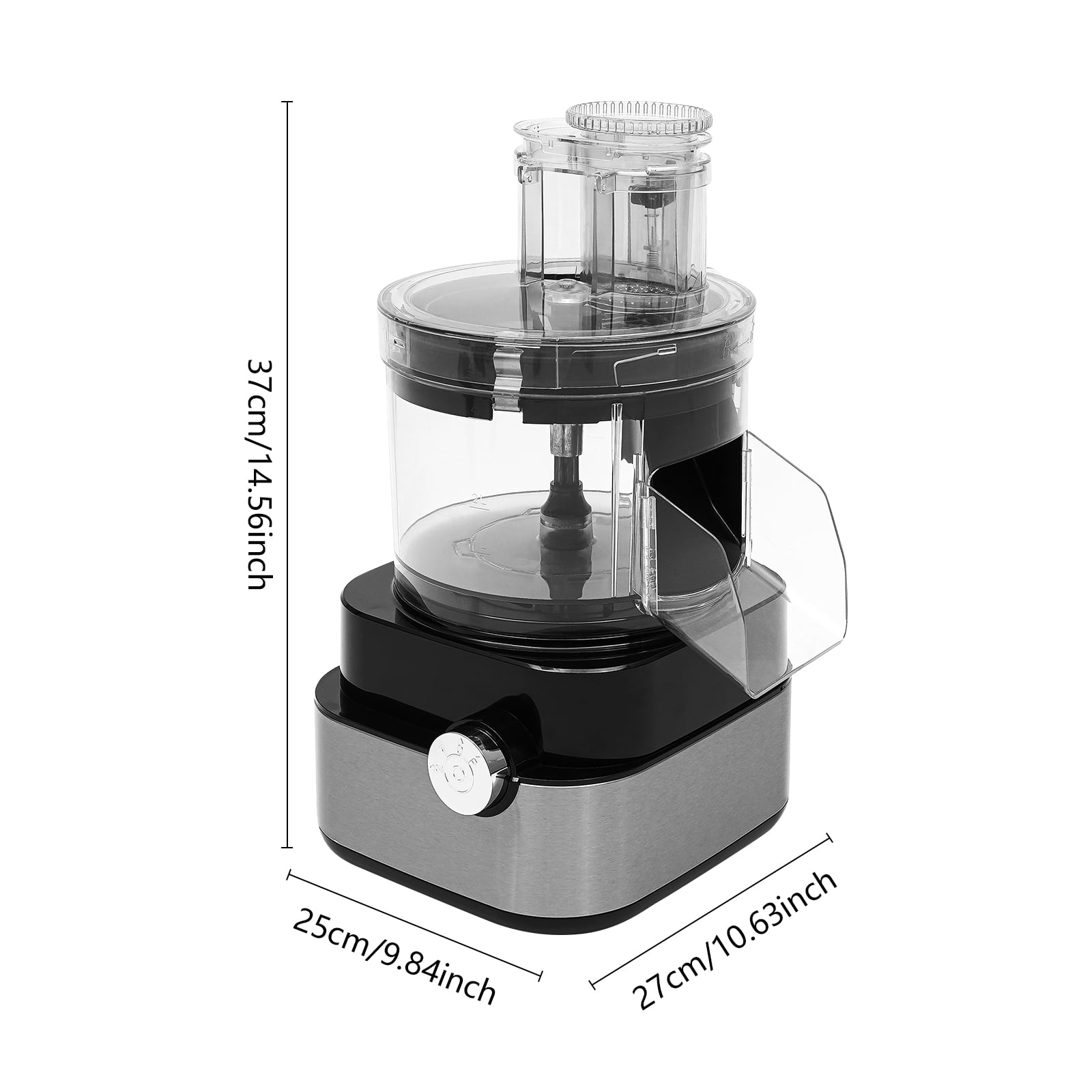 600W Commercial Food Processor 5 in 1 Professional Veggie Shredder Multifunctional Meat Grinder Blender