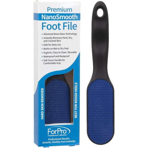 ForPro Premium NanoSmooth Foot File, Advanced Nano Glass Hard Skin Callus Remover for Rough Heels