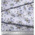 thumbnail image 3 of Soimoi Cotton Jersey Fabric Leaves & Floral Artistic Print Fabric by Yard 58 Inch Wide, 3 of 3