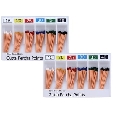 Dental 2/Box 240/pk Gutta Percha Point Tips Color-Coded Points #15/40