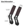 thumbnail image 2 of Gaeub Ribbon Breast Cancer Awareness Printed Design Socks Stretchy High Tube Socks for Men Women Teens , Softball Soccer Socks for Hiking, Sport, 2 of 6