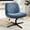 Blue, variant on Criss Cross Chair, Cross Legged Office Chair, Wide Comfty Desk Chair, No Wheels Armless Computer Task Chair, Swivel Fabric Vanity Home Chair, Height Adjustable