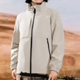 thumbnail image 5 of YVNAURA Women's Lightweight Breathable Windbreaker Jacket UPF 50+ Sun Protection Full Zip Hooded Windproof Water Resistant Quick Dry Outdoor Running Coat for Women, White,XXXXL, 5 of 9