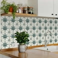 thumbnail image 3 of Mi Alma Peel & Stick Tiles - Green Star Shaped Vinyl Backsplash 12x12, 3 of 11