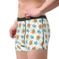thumbnail image 3 of Wukai Sea Turtle Print Men’s Underwear Breathable Boxer Briefs,&nbsp;Moisture Wicking & Breathable-Large, 3 of 7