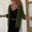 Green, variant on Fznquz Womens Sweaters and Cardigans Casual Plain Cardigan Green Button Down Lightweight Pockets Womens Clothes