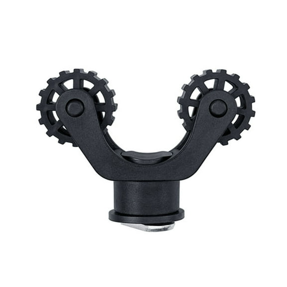 Kayak Paddle Holder | Track Mount for Kayak Paddles | Fishing Accessories | Fits 1-1/16" Shafts | Easy No-Tool Installation | Rubber Rollers for Secure Storage