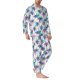 thumbnail image 2 of Balery Palm Leaves Pijama para Hombre de Dos Piezas con Manga Larga, Conjunto de Dormir y Descanso Suave con Bolsillos-Large, 2 of 7