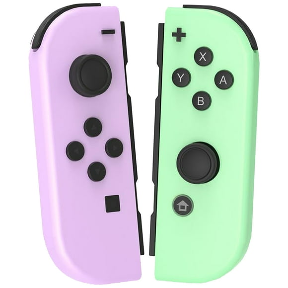 Controlador de Switch para Nintendo Switch, Control Remoto de Switch compatible con Vibración Dual/Control de Movimiento/Captura de Pantalla/Activación (Morado y Verde)