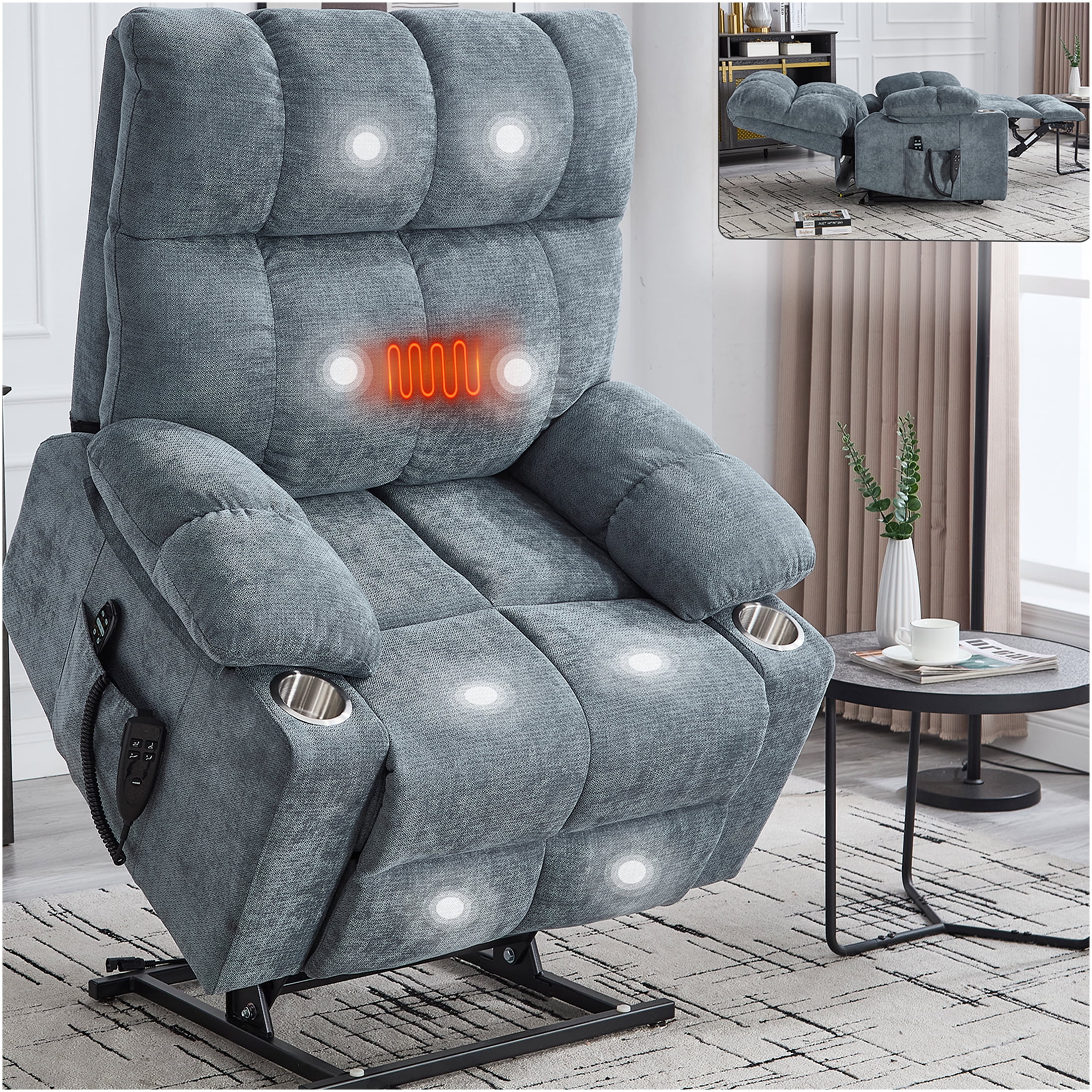 Loveseat Recliner Dual Power Recliner Chair MCombo Electric Power