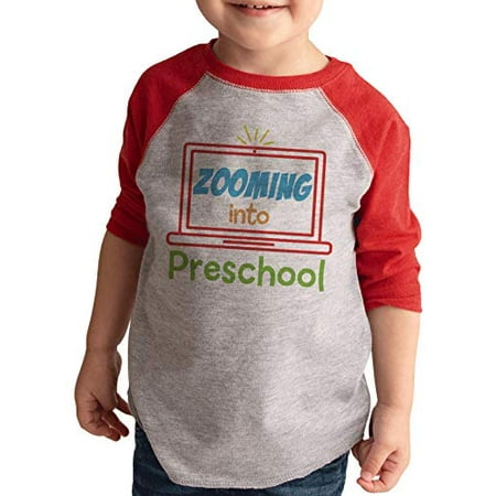 

7 ate 9 Apparel Zooming Into Virtual Preschool Red Shirt
