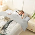 thumbnail image 4 of Manfei Watercolor Baby Seal Twin Comforter Sets for Kids Boys and Girls, Marine Life Print Bedding Set, Gray Reversible 2pcs, 1 Comforter and 1 Pillowcase, 4 of 6
