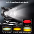 thumbnail image 4 of Faros Auxiliares Led Para Moto Y Carro 4 Modos Y Roja Lcam, 4 of 8