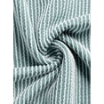 thumbnail image 5 of INSPIRE CHIC Women's Loungewear Long Sleeve Stripe Sleepshirts Crewneck Nightgown Dress with Pockets M Green, 5 of 6