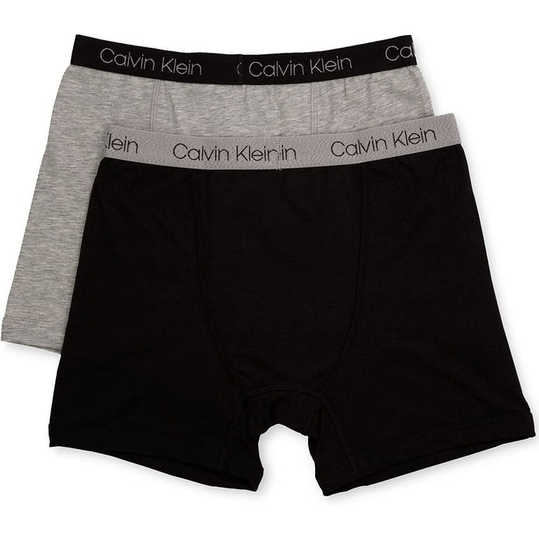 Calvin Klein Kids 2 Pack Cotton Stretch Boxer Little Kids Big Kids