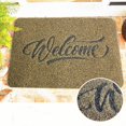 thumbnail image 4 of Front Door Mat Water Absorbent Low Profile 15.75*23.62in Machine Washable Doormat for Indoor Non Slip Rubber Entrance Rug Dirt Trapper Mats Shoes Scraper for ,Snow, Entry, Patio, Porch, Welcome Hello, 4 of 8