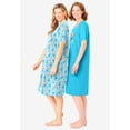 thumbnail image 3 of Dreams & Co. Plus Size 2-Pack Short-Sleeve Sleepshirt, 3 of 3