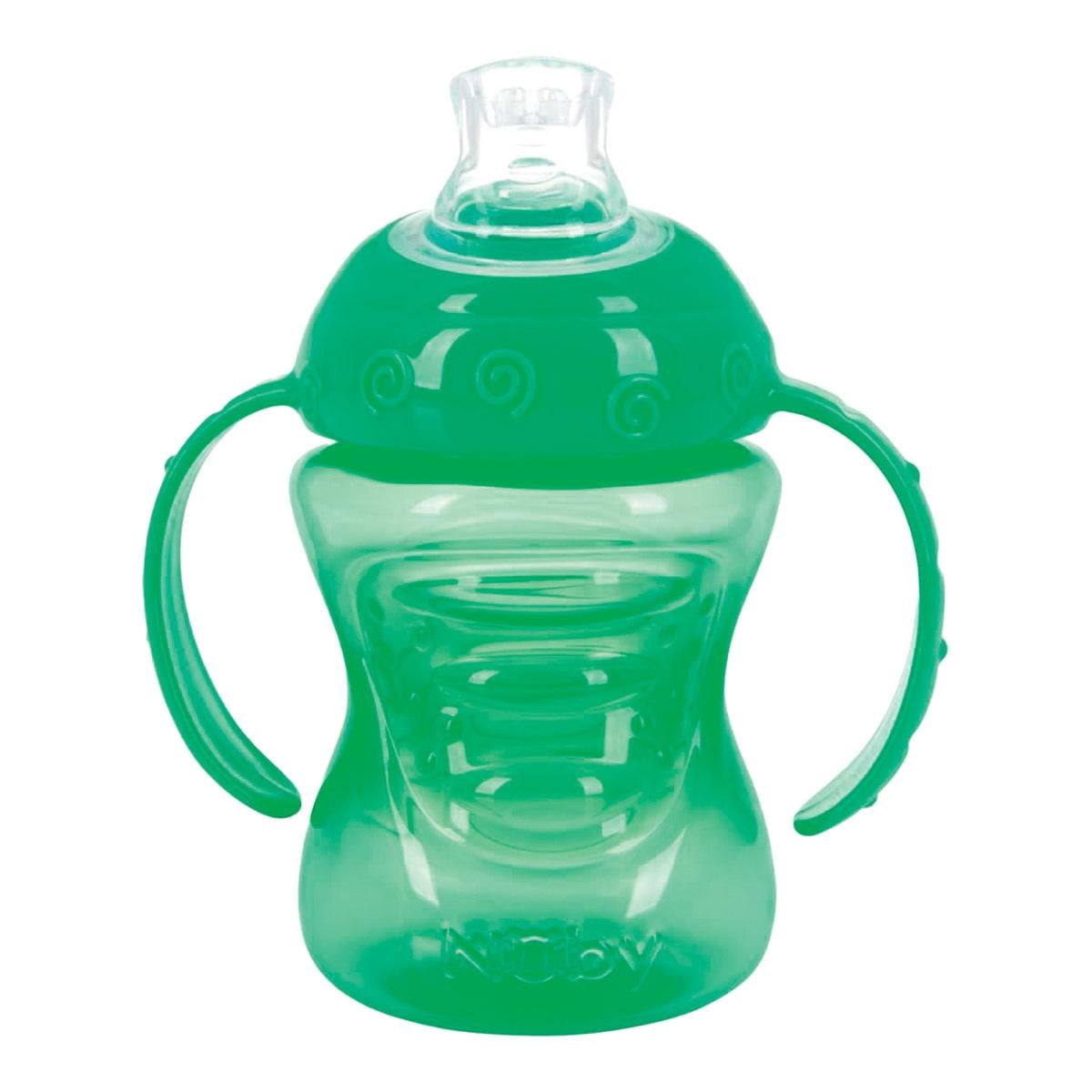 Nuby Grip N' Sip Soft Spout Trainer Cups - Set of 9