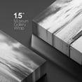 thumbnail image 4 of PixonSign Canvas Print Wall Art Freighter Ship Sails into Sea Horizon Transportation Ocean Photography Realism Beach Scenic Relax/Calm Cool Black and White for Living Room, Bedroom, Office - 24"x36", 4 of 5