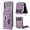 A Purple, variant on for Samsung Galaxy Z Flip 4 Wallet Case, Cute Luxury Business Leather Card Slot Case Card Package Hard PC Bumper Anti-Fall Protector for Galaxy Z Flip 4 5G 2022 Women Men