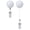 2 pack, variant on Hugjasmine Durability Metal Retractable Clothes Hangers With Suction Cup For Home Use