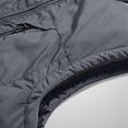 thumbnail image 5 of Lovskoo Men's Outdoor Casual Sleeveless Cargo Jackets Fleece Lined Stand Collar Full Zip Coats Warm Outwear Padded Vest Coats Gray, 5 of 8