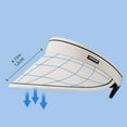 thumbnail image 3 of FeiraDeVaidade Foldable Sun Hats For Women Summer Breathable Empty Top Hat Uv Protection Visor Cap, 3 of 7