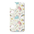 thumbnail image 3 of DistinctInk Custom SKIN / DECAL compatible with OtterBox Symmetry for iPhone 11 Pro MAX (6.5" Screen) - Unicorn Rainbow Wand Pattern - Beige, 3 of 5