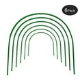 thumbnail image 2 of Agfabric Rust-free Hoops for Grow Tunnel, 5ft long, Pack-6 thicker and stronger Steel with Plastic Coated Hoops,Plant Cover &Frost Blanket for Season Extension Greenhouse Support, 2 of 5