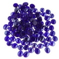 thumbnail image 1 of 100Pcs Flat Marbles, Pebbles, Glass Gems for Vase Fillers, Party Table Scatter, Blue, 1 of 7