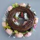 thumbnail image 5 of de flores de peonía artificial grande de 20 "para puerta de Peonías rosas con Puerta de bienvenida floral de granja p Colcomx Corona de puerta de entrada rosa de 50 cm, 5 of 8