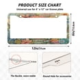 thumbnail image 7 of Aluminum License Plate Frame 2 Pack Car Exterior Accessory Car Tag Holder for Front Rear Plates Cars Decor Cute Mushroom House, 7 of 7