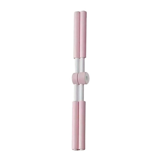 Palo de para entrenamiento, corrección de postura, hombro abierto, belleza, espalda, Pilates, alisador de espalda, herramienta de estiramiento Rosa