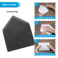 thumbnail image 4 of Uxcell 5x7 Envelopes, 100Pcs A7 Size V Flap Invitation Envelopes, Black, 4 of 7