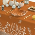 thumbnail image 4 of Sm:)e Fall Orange Tablecloth 60x104 Inch Thanksgiving Leaves Table Cover for Party Picnic Dinner Decor, 4 of 6