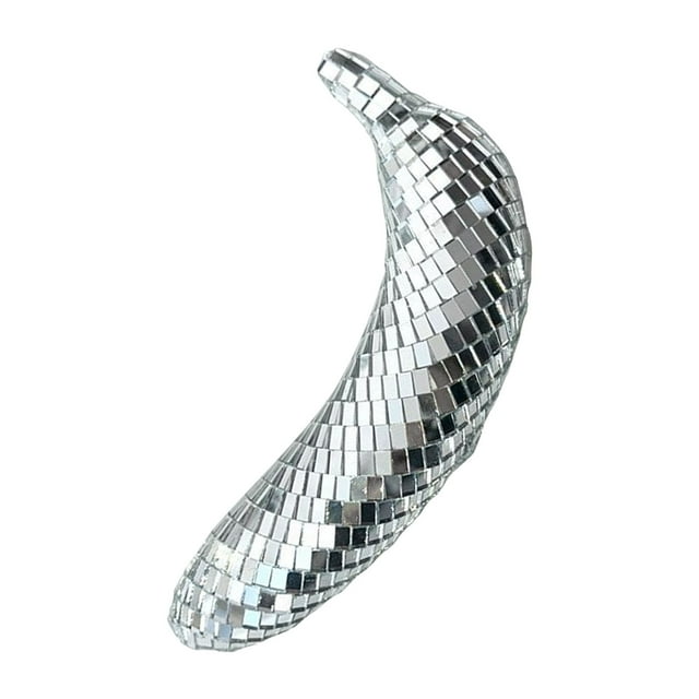 Desktop Ornament Handmade Banana Disco Tabletop for Home and Playful Room Style