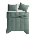thumbnail image 4 of TRULY SOFT Green Solid Sage Full/Queen 3 Piece Comforter Set, Solid Color Themed, Oeko-TEX Certified Confidence, 4 of 9