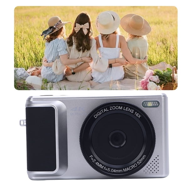 Cámara Digital 4K Para Fotografía, Cámara De Vlogging De Autofocus Anti Shake 64MP Para YouTube, 2.8 '' 180 Pantalla De Flip 16x Cámara Compacta De Zoom Para Adolescentes