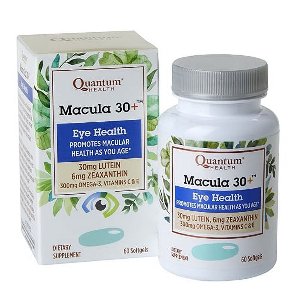 Quantum Health Macula 30+ Softgels, Eye Supplement, 60 Ea