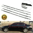 thumbnail image 2 of Chrome Window Moulding Trim Seal Belt 4pcs For Honda Accord 2008-2012, 2 of 9