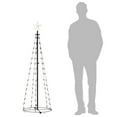 thumbnail image 7 of vidaXL Christmas Cone Tree Warm White 84 LEDs Decoration 19.7"x59.1", 7 of 7